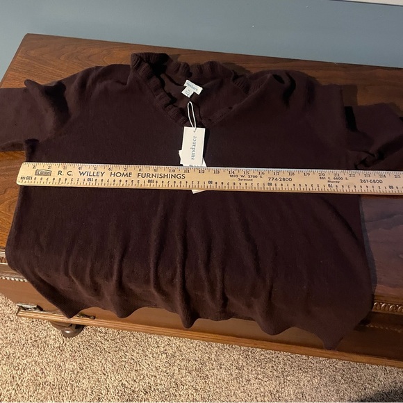 Sundance Giselle cashmere sweater chocolate brown - Picture 6 of 7